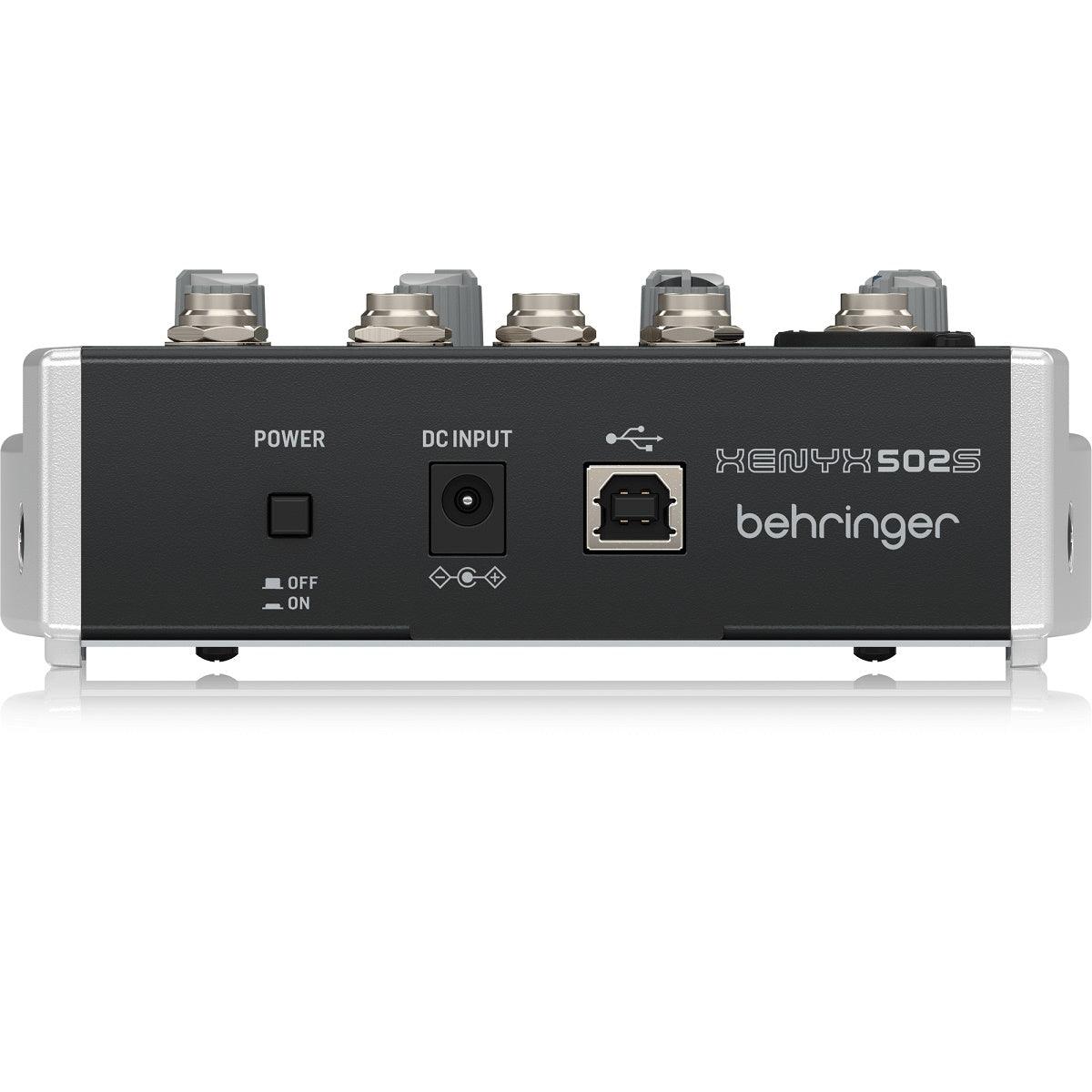BEHRINGER XENYX 502S MIXER 5 INGRESSI CON INTERFACCIA STREAMING USB EX-DEMO - TechSoundSystem.com