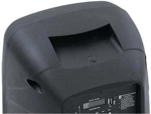 GEMINI AS-08 TOGO CASSA ATTIVA 2 VIE BLUETOOTH WOOFER 8" 500 W CON MICROFONO E LETTORE USB - TechSoundSystem.com