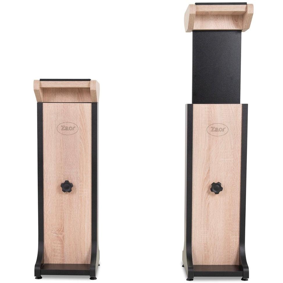 ZAOR MIZA STAND MKIII BLACK OAK COPPIA DI SUPPORTI DA TERRA PER MONITOR DA STUDIO - TechSoundSystem.com