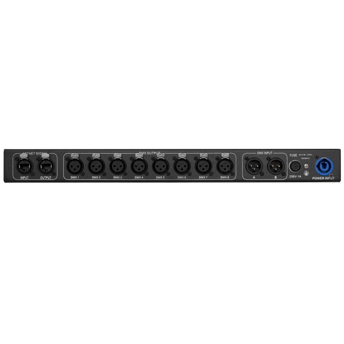ATOMIC PRO INTERFACCIA ART-NET / DMX NODE 8 CANALI A RACK - TechSoundSystem.com
