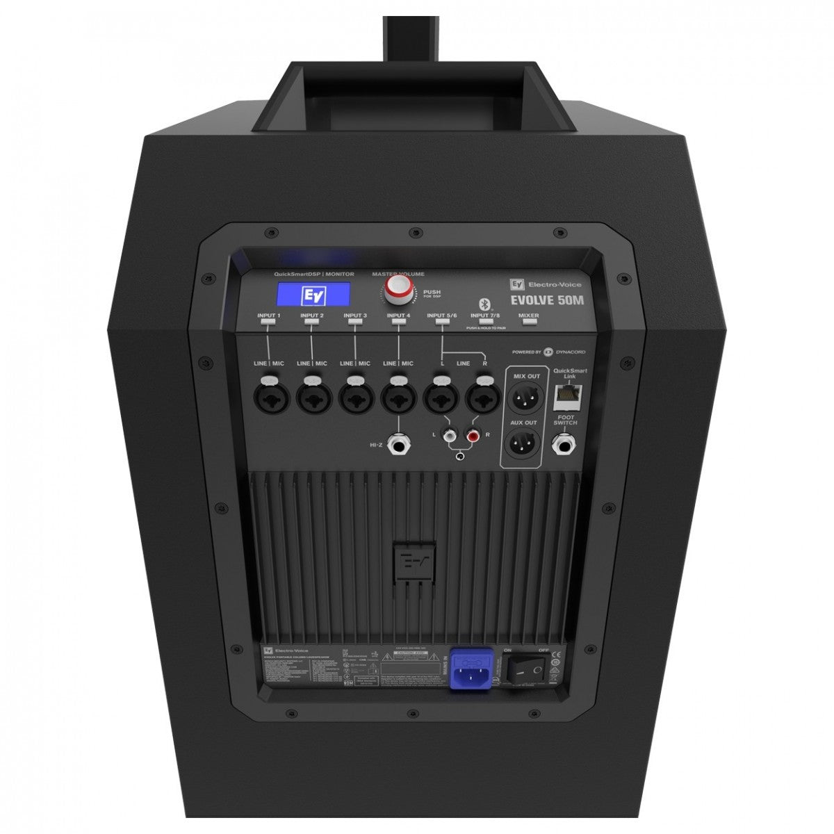 ELECTRO VOICE EVOLVE 50M BLACK SISTEMA A COLONNA BLUETOOTH 1000 WATT SUBWOOFER 12" + 8x3.5" - TechSoundSystem.com