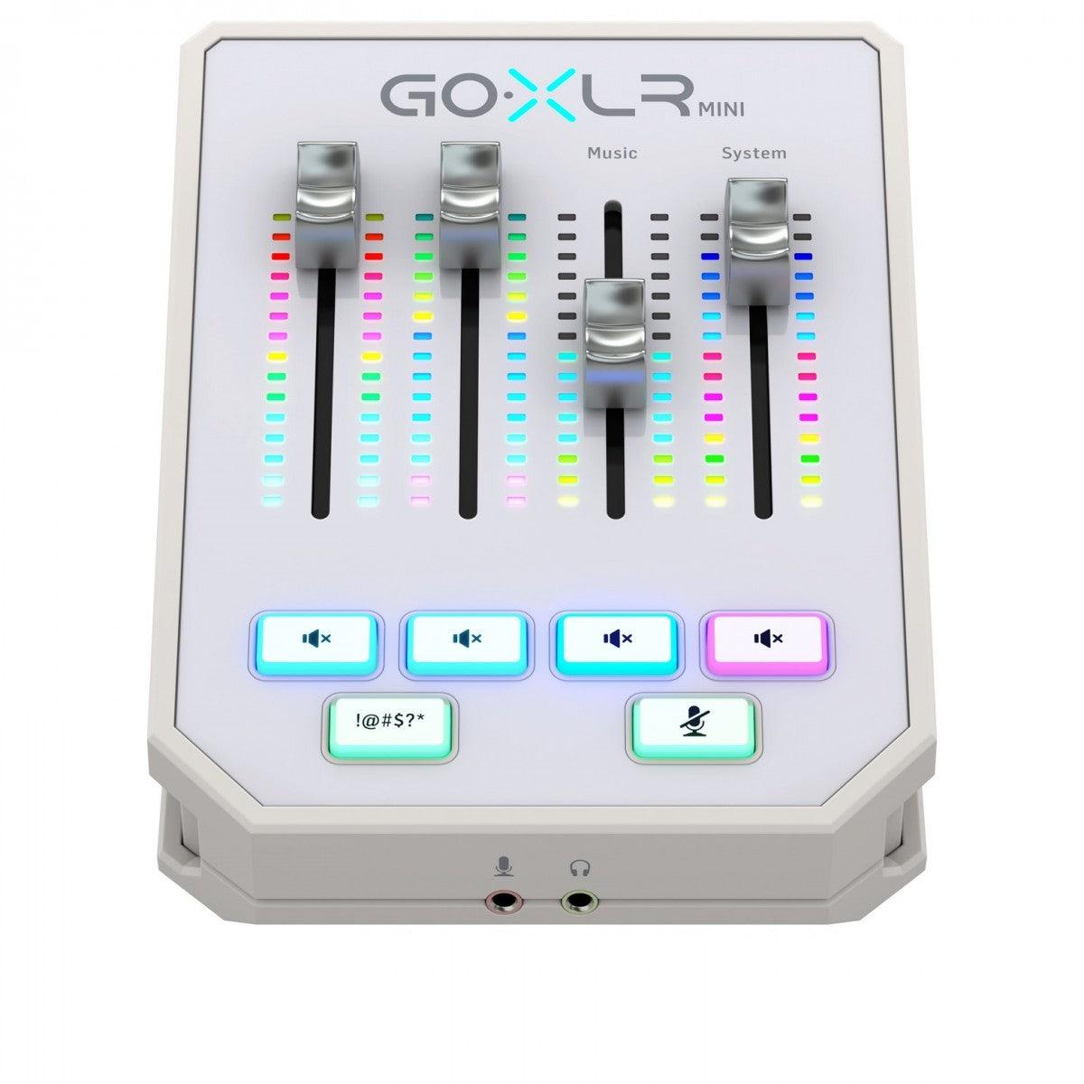 TC HELICON GO-XLR MINI WHITE MIXER DI TRASMISSIONE ONLINE CON INTERFACCIA AUDIO USB E PREAMPLIFICATORI MIDAS BIANCO - TechSoundSystem.com