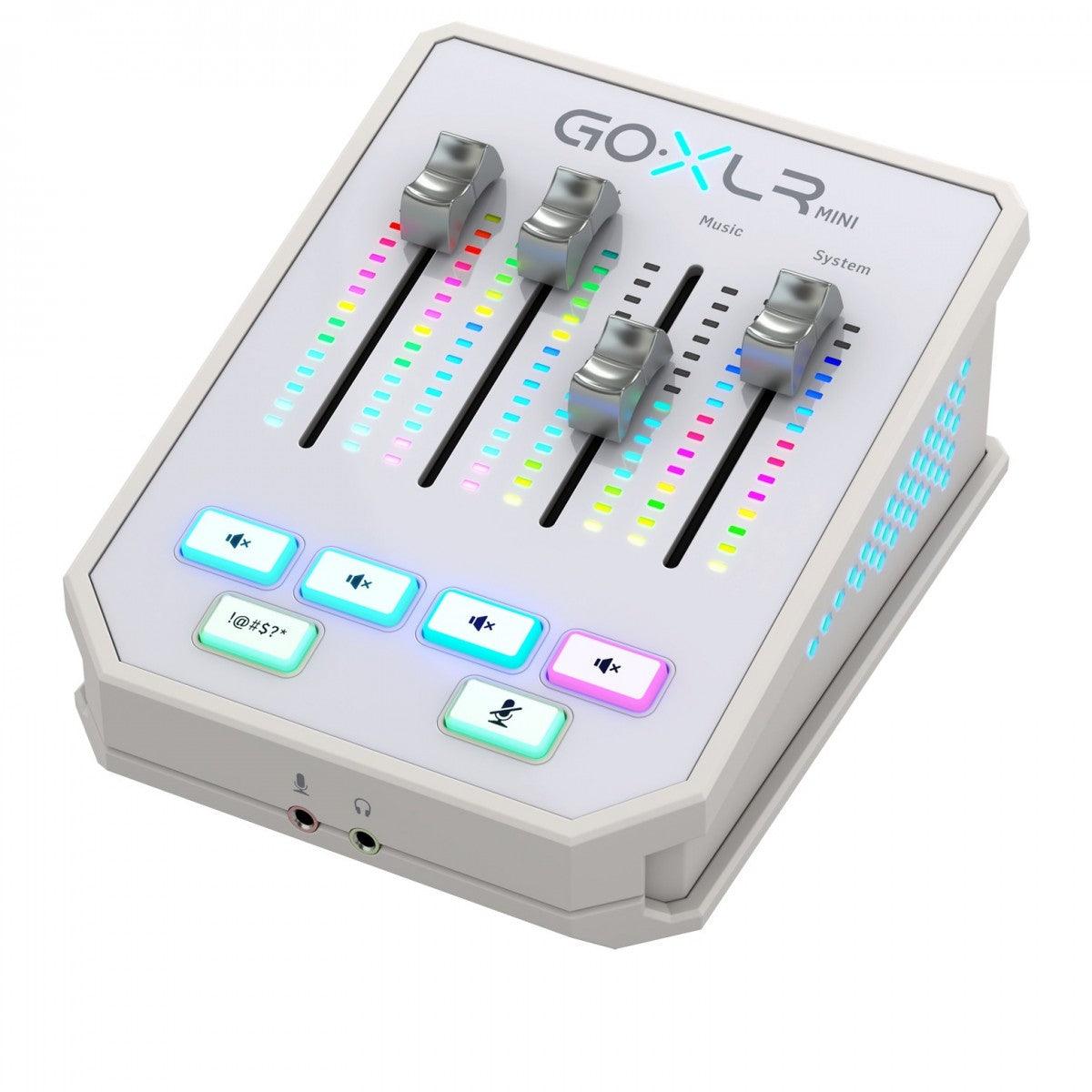 TC HELICON GO-XLR MINI WHITE MIXER DI TRASMISSIONE ONLINE CON INTERFACCIA AUDIO USB E PREAMPLIFICATORI MIDAS BIANCO - TechSoundSystem.com