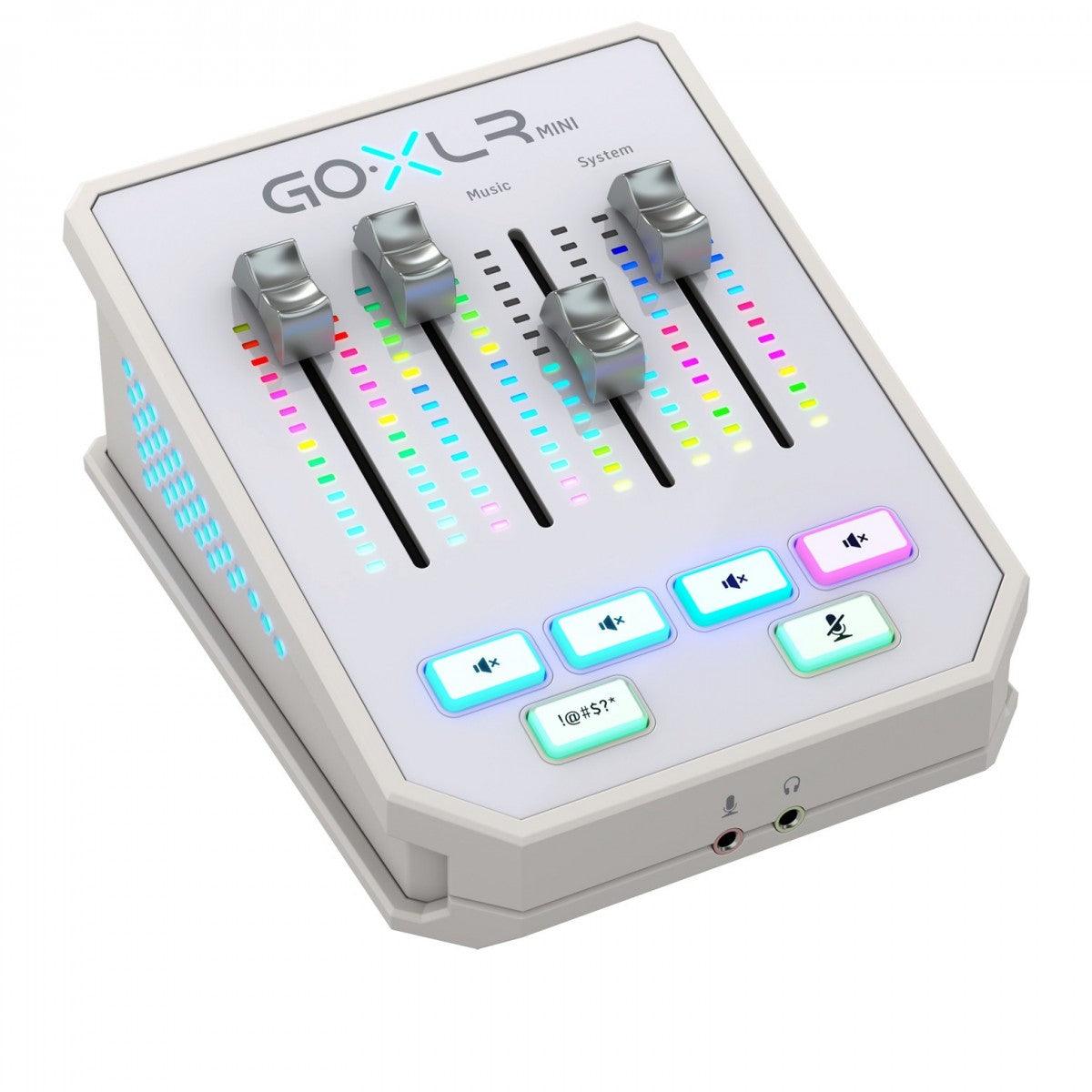 TC HELICON GO-XLR MINI WHITE MIXER DI TRASMISSIONE ONLINE CON INTERFACCIA AUDIO USB E PREAMPLIFICATORI MIDAS BIANCO - TechSoundSystem.com