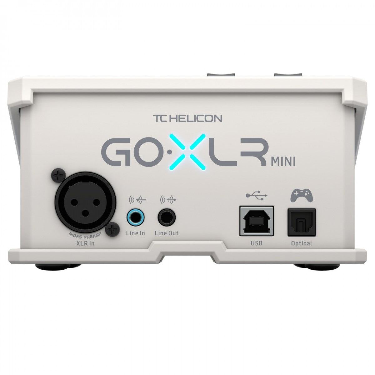 TC HELICON GO-XLR MINI WHITE MIXER DI TRASMISSIONE ONLINE CON INTERFACCIA AUDIO USB E PREAMPLIFICATORI MIDAS BIANCO - TechSoundSystem.com