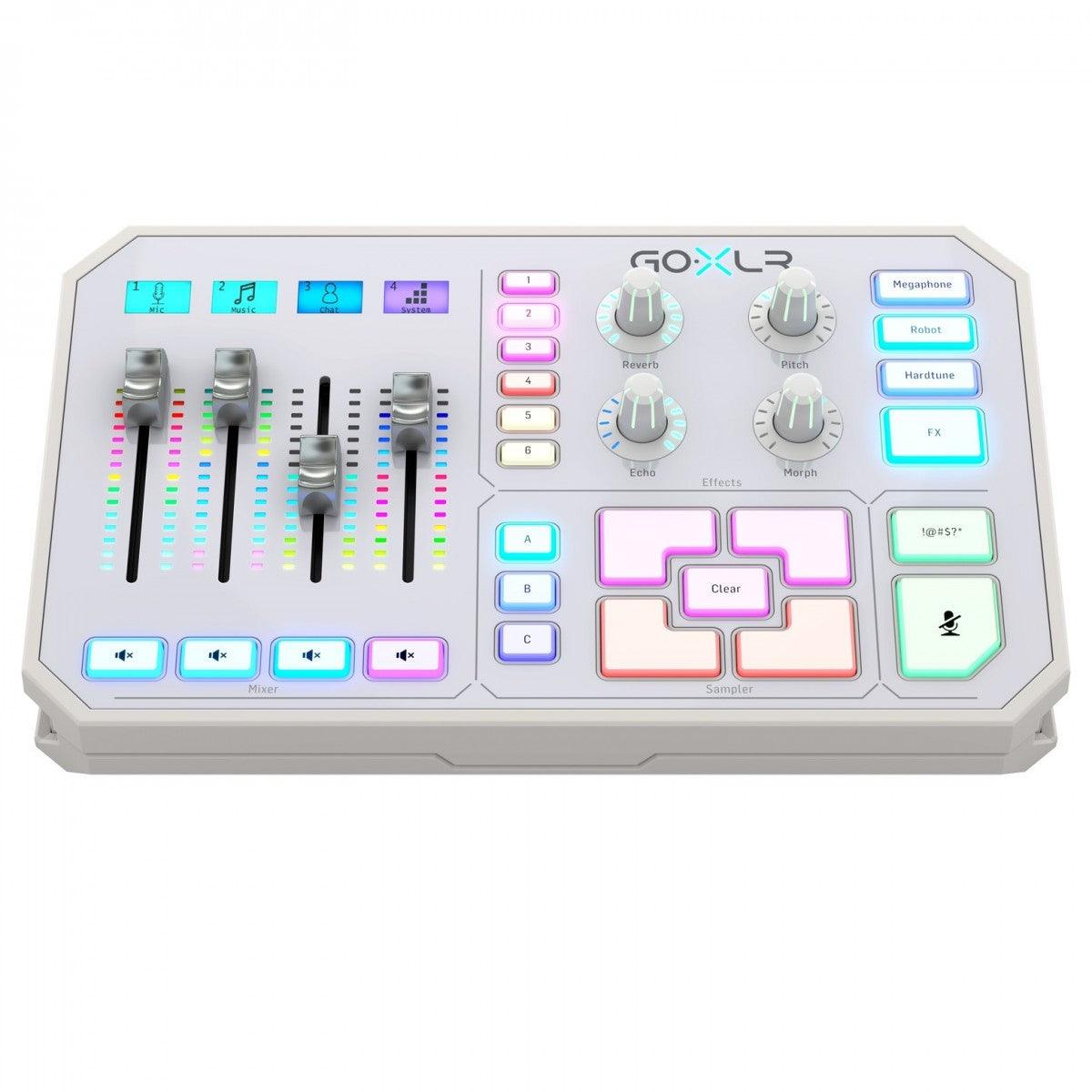 TC HELICON GO-XLR-WH MIXER PORTATILE 4 PAD CANALI PLAY BROADCAST STREAM ONLINE BIANCO - TechSoundSystem.com