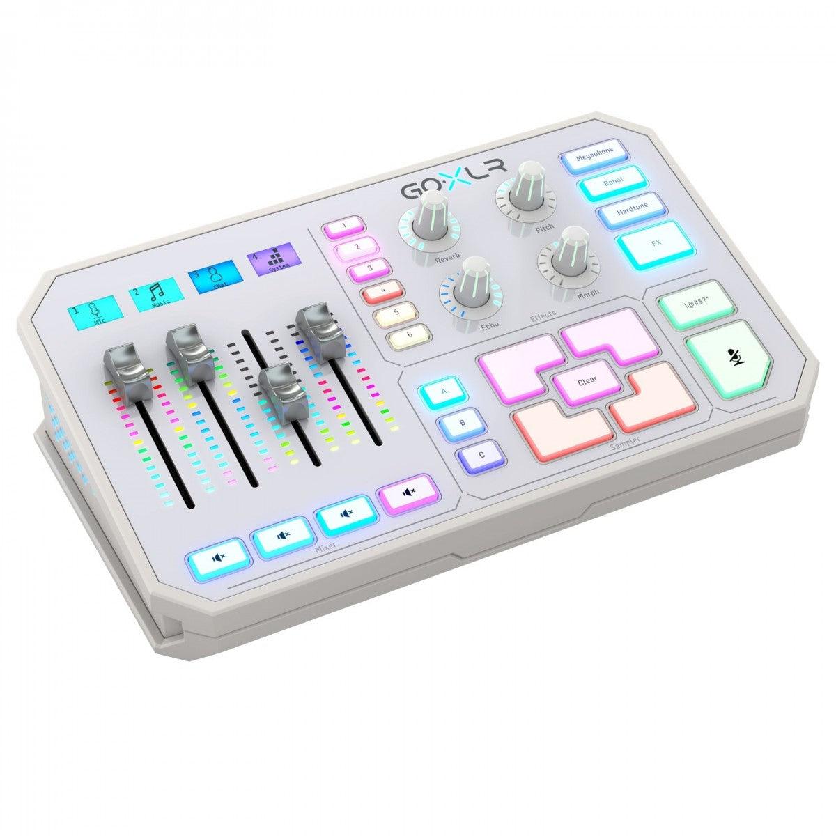 TC HELICON GO-XLR-WH MIXER PORTATILE 4 PAD CANALI PLAY BROADCAST STREAM ONLINE BIANCO - TechSoundSystem.com