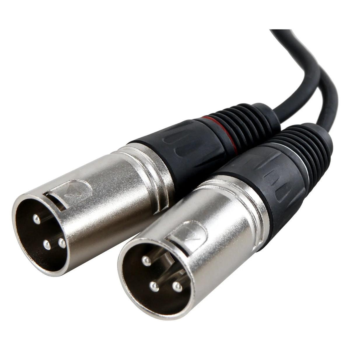 PRONOMIC ANE10-1.5JX CAVO CON ELIMINATORE DI RUMORE DA MINI JACK STEREO 3.5MM A 2 X XLR MASCHI - TechSoundSystem.com