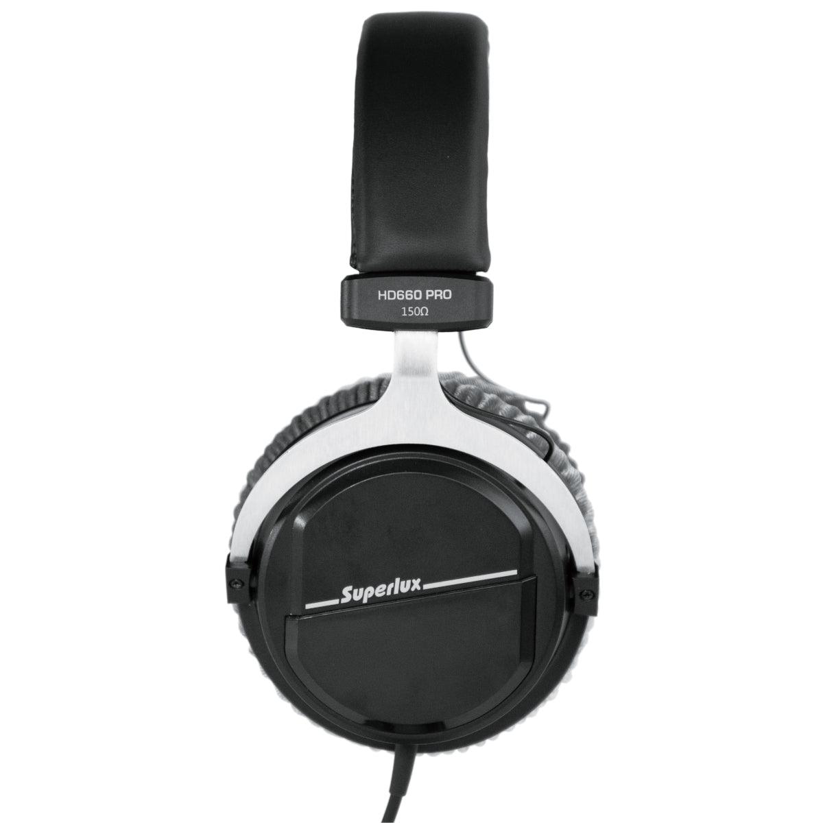 SUPERLUX HD-660PRO 32 OHM CUFFIA DA STUDIO DINAMICA CIRCUMAURALE CHIUSA NERA - TechSoundSystem.com