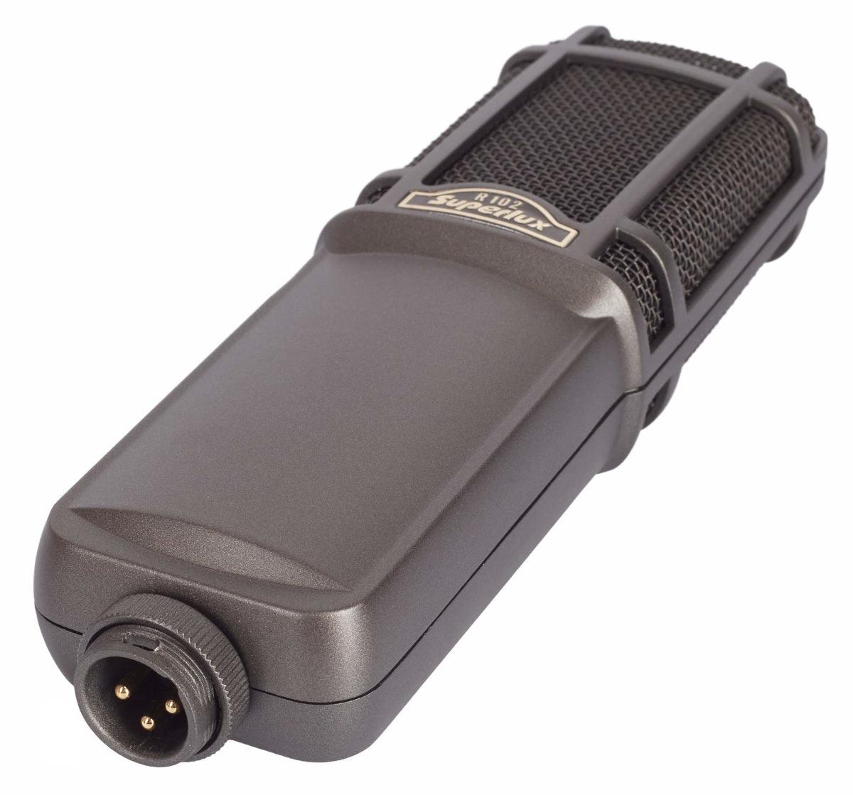 SUPERLUX R102 MICROFONO DA STUDIO A NASTRO DIAFRAMMA A 8 - TechSoundSystem.com