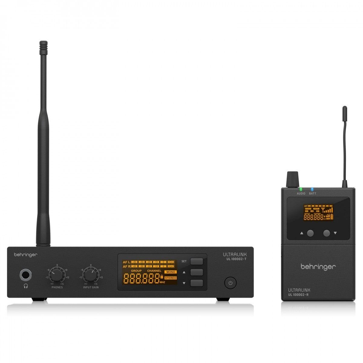 BEHRINGER UL1000G2 IN EAR MONITOR SYSTEM WIRELESS UHF STEREO A DOPPIA BANDA - TechSoundSystem.com