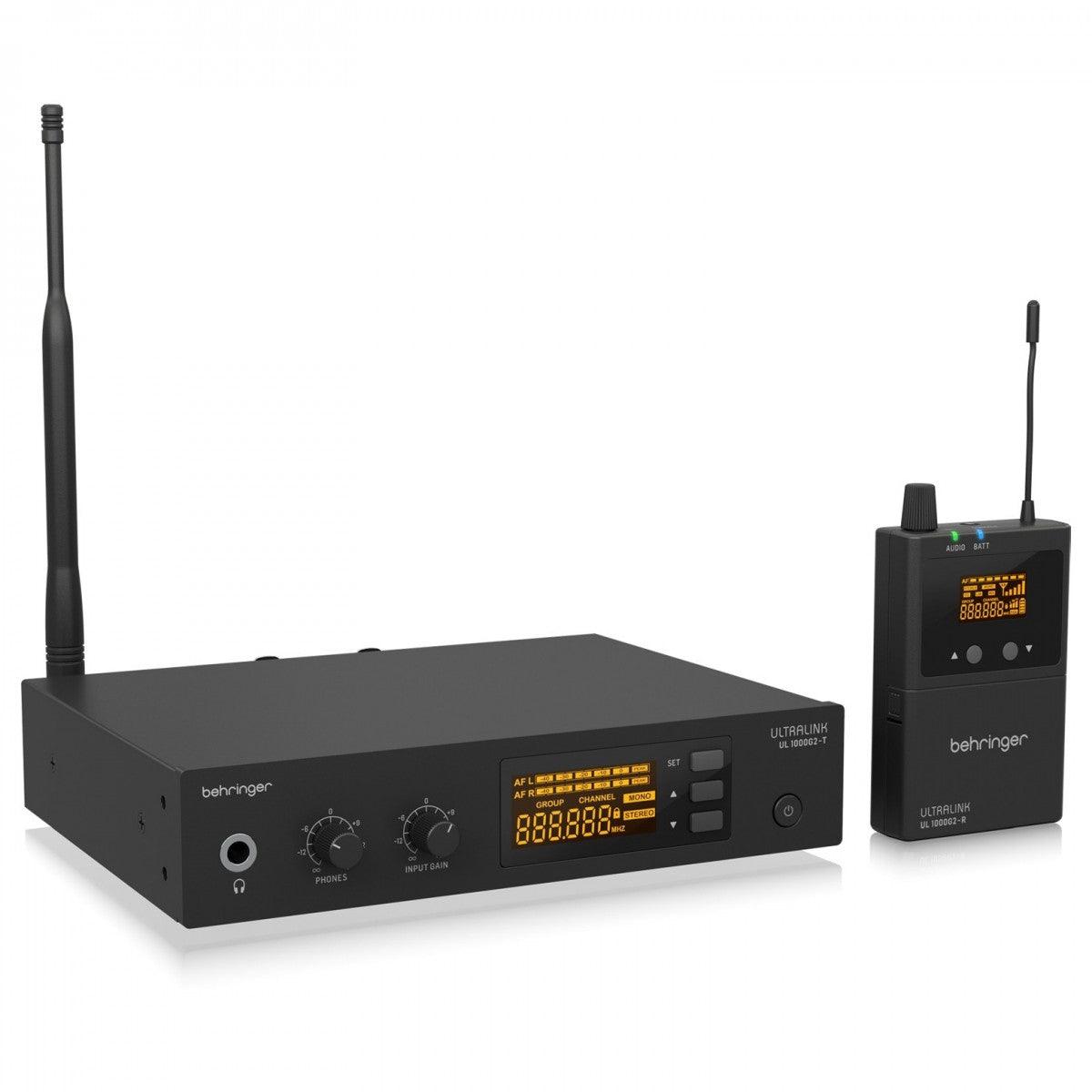 BEHRINGER UL1000G2 IN EAR MONITOR SYSTEM WIRELESS UHF STEREO A DOPPIA BANDA - TechSoundSystem.com