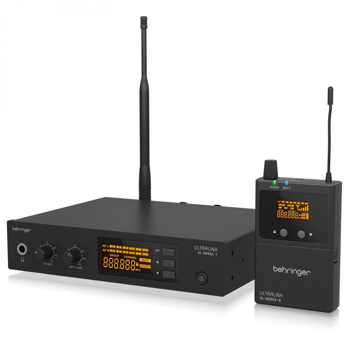 BEHRINGER UL1000G2 IN EAR MONITOR SYSTEM WIRELESS UHF STEREO A DOPPIA BANDA - TechSoundSystem.com