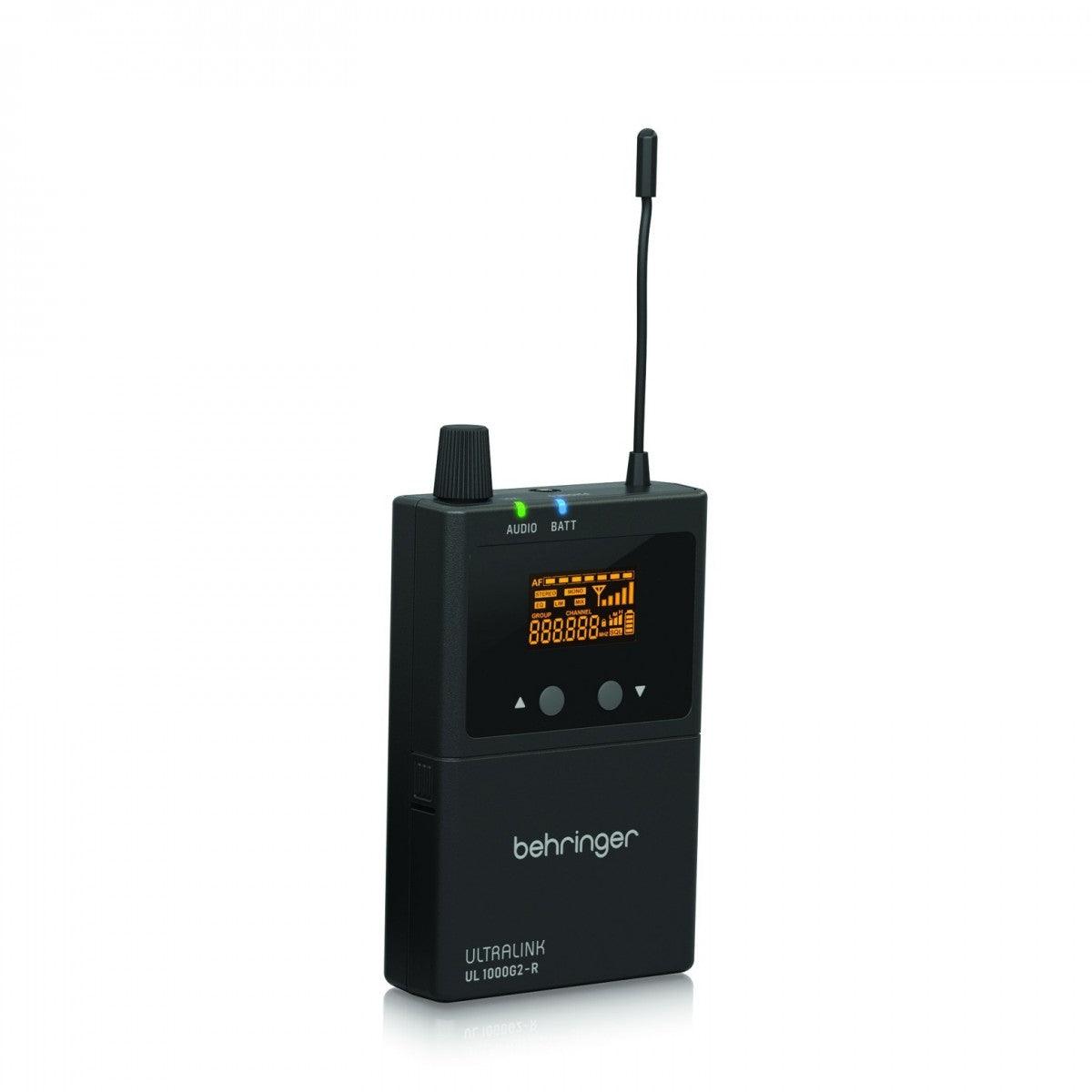 BEHRINGER UL1000G2-R RICEVITORE BODYPACK WIRELESS UHF PER SISTEMA IN EAR MONITOR UL 1000G2 - TechSoundSystem.com