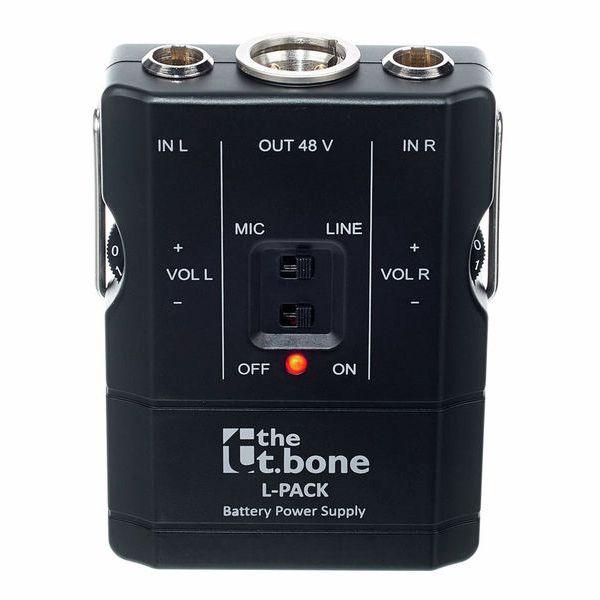 THE T.BONE L-PACK ALIMENTATORE PHANTOM 9 VOLT A BATTERIA PER 2 MICROFONI TQG MINI XLR 3 POLI - TechSoundSystem.com