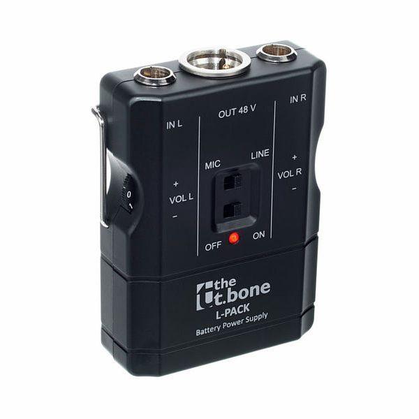 THE T.BONE L-PACK ALIMENTATORE PHANTOM 9 VOLT A BATTERIA PER 2 MICROFONI TQG MINI XLR 3 POLI - TechSoundSystem.com