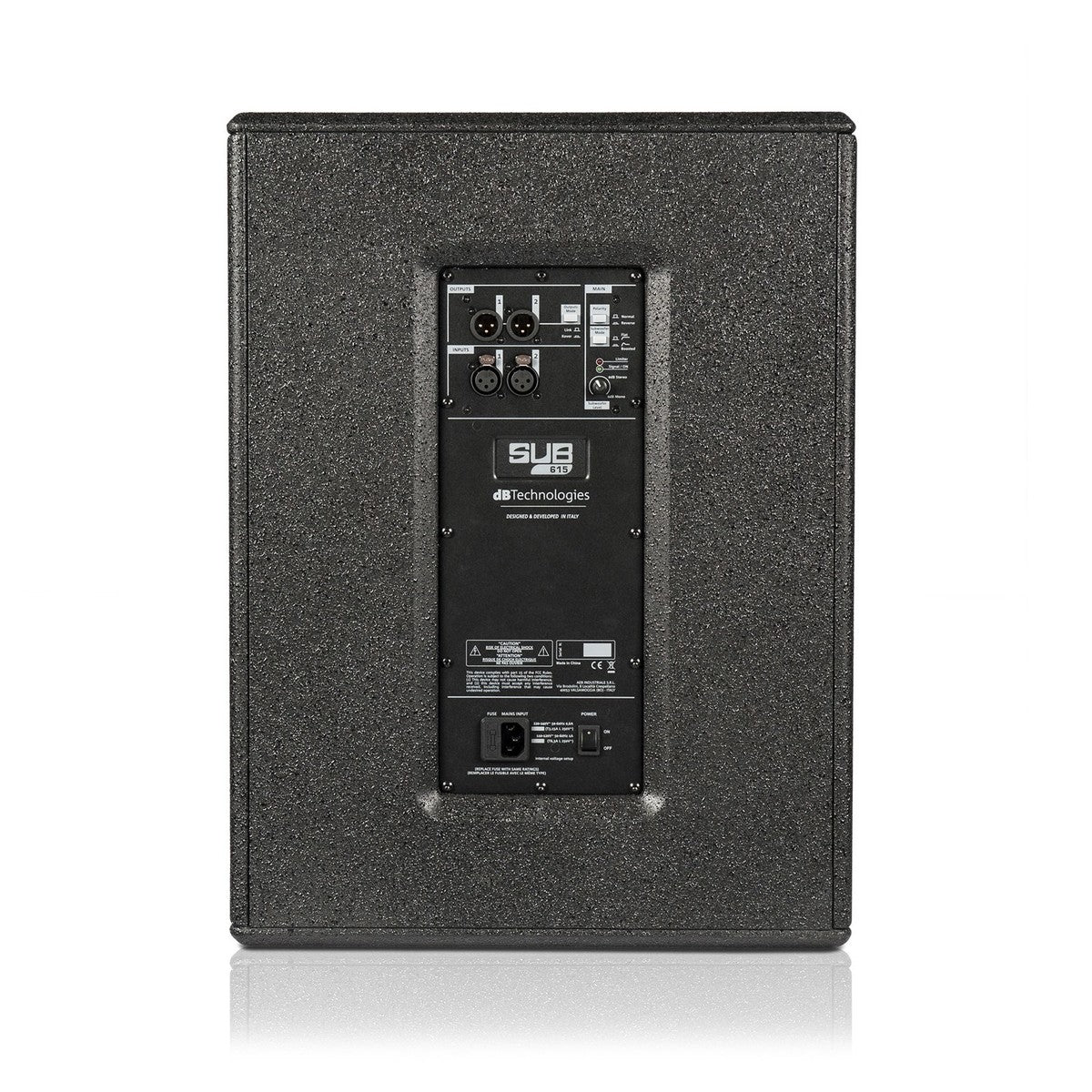 DB TECHNOLOGIES SUB615 SUBWOOFER ATTIVO 15" 1200 WATT - TechSoundSystem.com