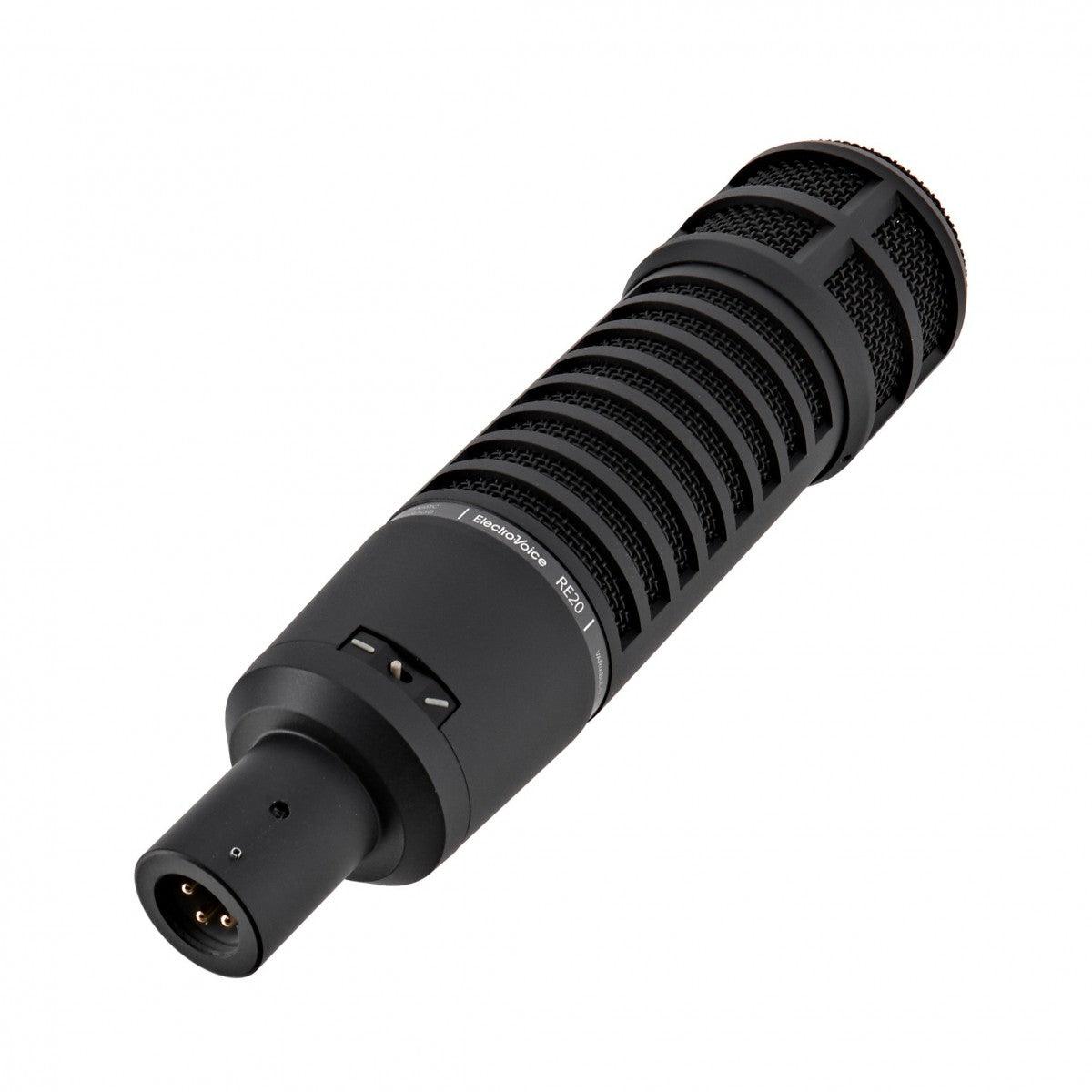 ELECTRO VOICE RE20 BLACK MICROFONO DINAMICO CARDIOIDE PER VOCE OTTONI E GRANCASSA - TechSoundSystem.com