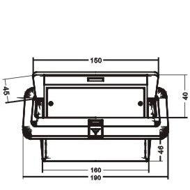 EXTREME GB4XF GROUND BOX DA INCASSO CON 4 CONNETTORI XLR FEMMINA - TechSoundSystem.com