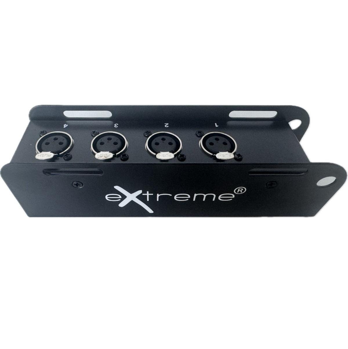 EXTREME SB4XFCAT MINI STAGEBOX EXTENDER AUDIO - DMX SU RJ45 CON 4 CONNETTORI XLR FEMMINA - TechSoundSystem.com