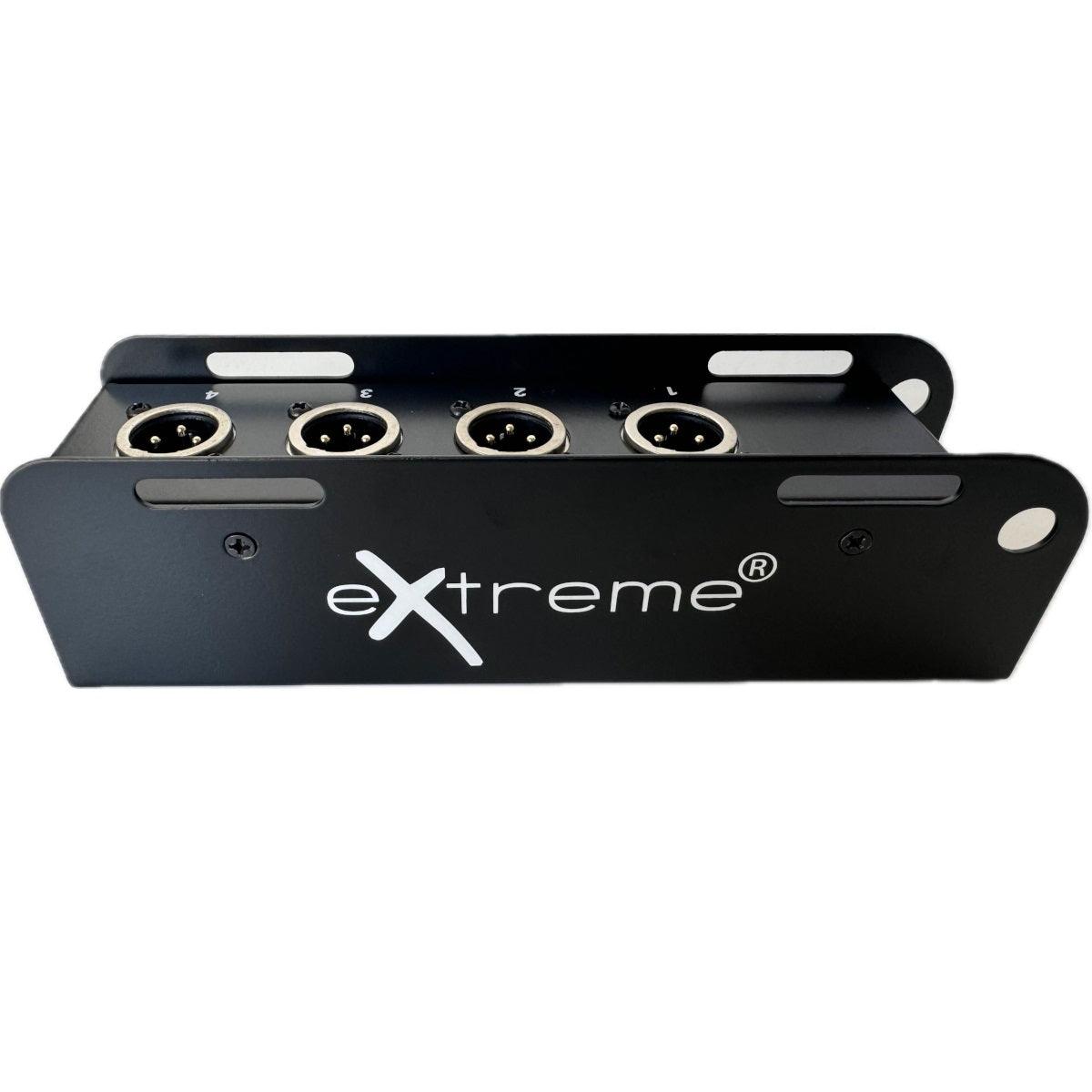 EXTREME SB4XMCAT MINI STAGEBOX EXTENDER AUDIO - DMX SU RJ45 CON 4 CONNETTORI XLR MASCHIO - TechSoundSystem.com