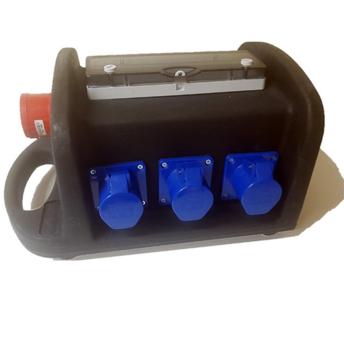 QUADRO CORRENTE POWERBOX TARTARUGA SPINA 32A 5P TRIFASE 6 PRESE CEE 16A 3P MONOFASE RILANCIO 32A PENTAPOLARE - TechSoundSystem.com