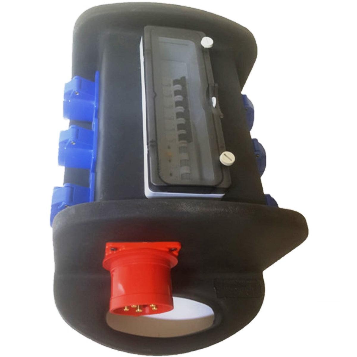 QUADRO CORRENTE POWERBOX TARTARUGA SPINA 32A 5P TRIFASE 6 PRESE CEE 16A 3P MONOFASE RILANCIO 32A PENTAPOLARE - TechSoundSystem.com