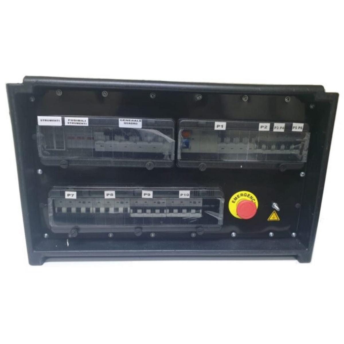 QUADRO CORRENTE POWERBOX SPINA 125A 6 PRESE CEE 16A MONOFASE + 2 32A 5P + 2 16A 5P + 1 63A + 3 SPIE VOLTOMETRO AMPEROMETRO EMERGENZA - TechSoundSystem.com