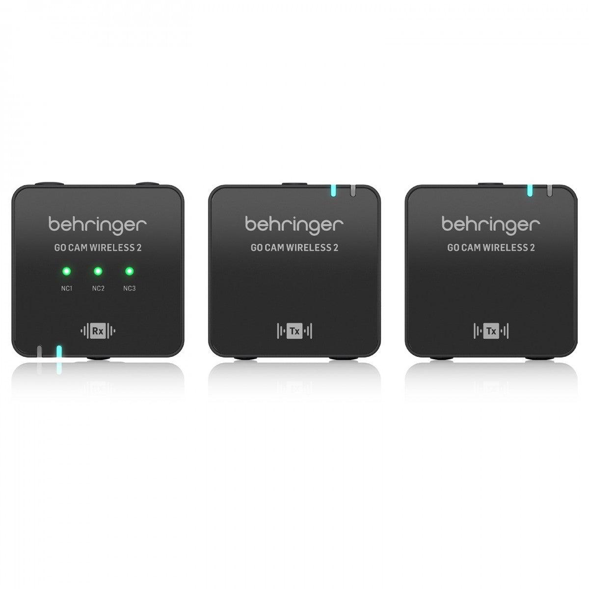 BEHRINGER GO CAM WIRELESS 2 SISTEMA DIGITALE DOPPIO MICROFONO A CLIP - TechSoundSystem.com