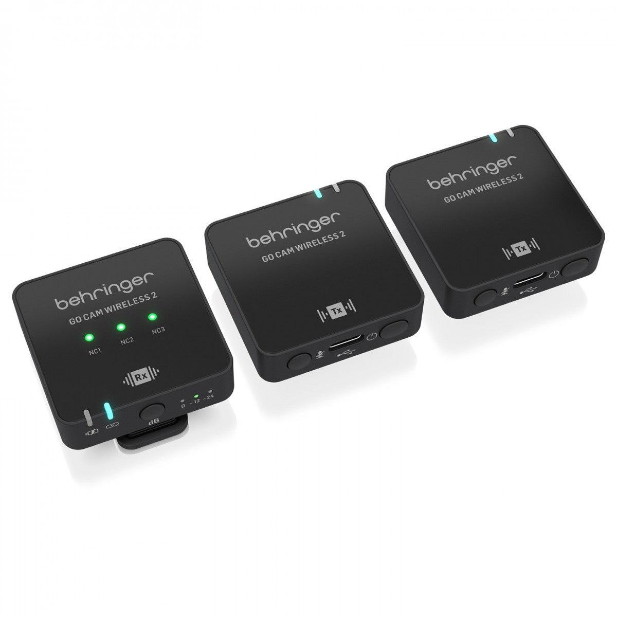 BEHRINGER GO CAM WIRELESS 2 SISTEMA DIGITALE DOPPIO MICROFONO A CLIP - TechSoundSystem.com