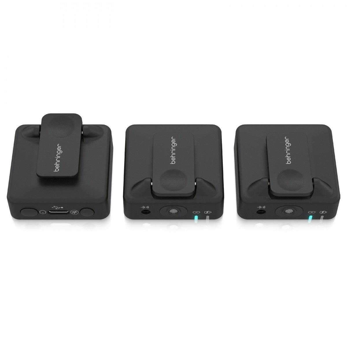 BEHRINGER GO CAM WIRELESS 2 SISTEMA DIGITALE DOPPIO MICROFONO A CLIP - TechSoundSystem.com