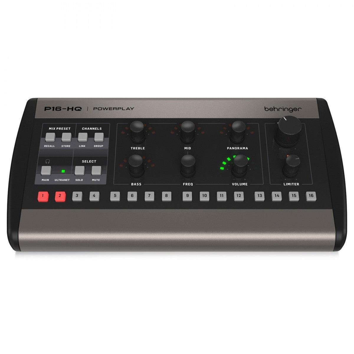 BEHRINGER P16-HQ POWERPLAY MIXER PERSONAL MONITOR 16 CANALI DIGITALE - TechSoundSystem.com