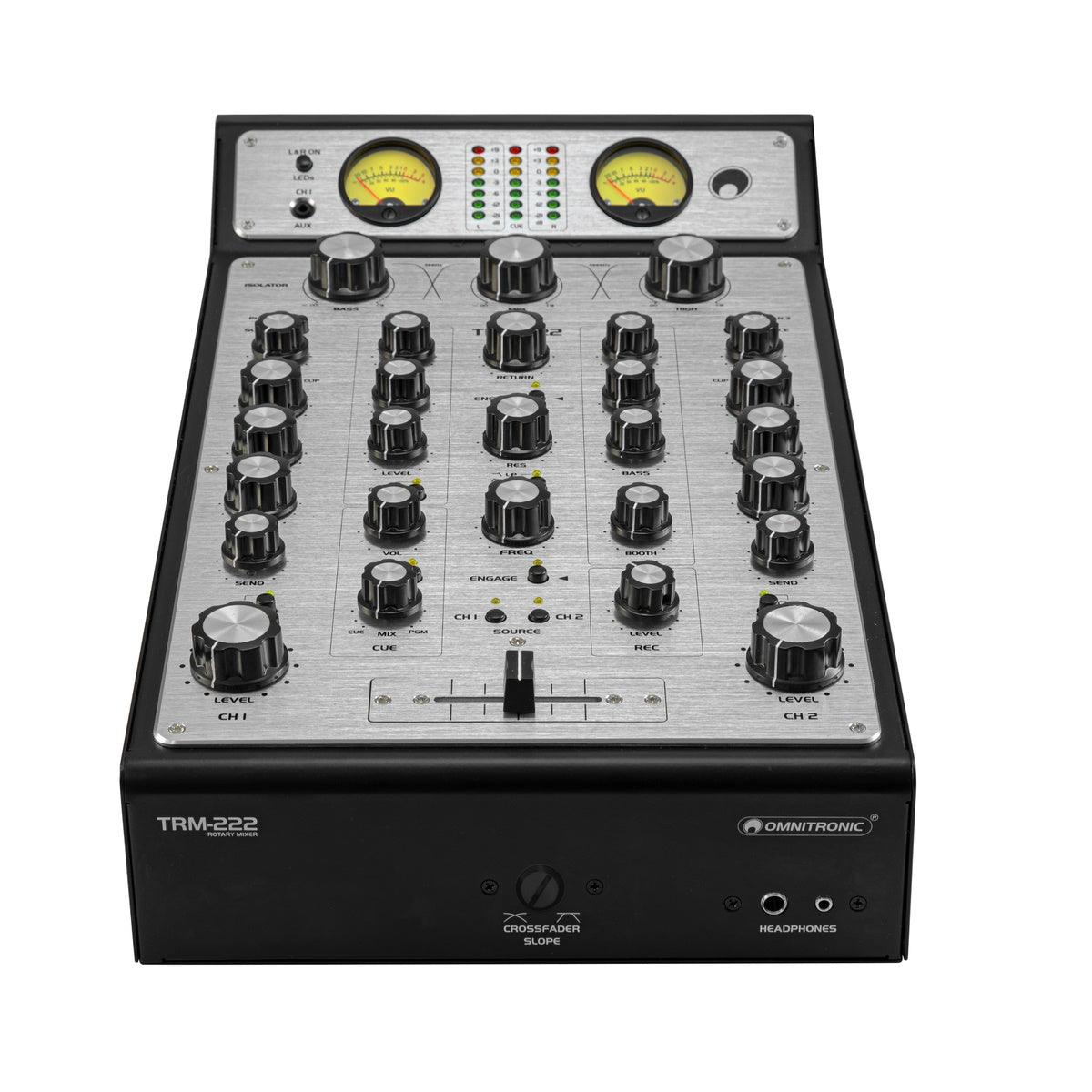 OMNITRONIC TRM222 MIXER ROTATIVO 2 CANALI PER DJ - TechSoundSystem.com