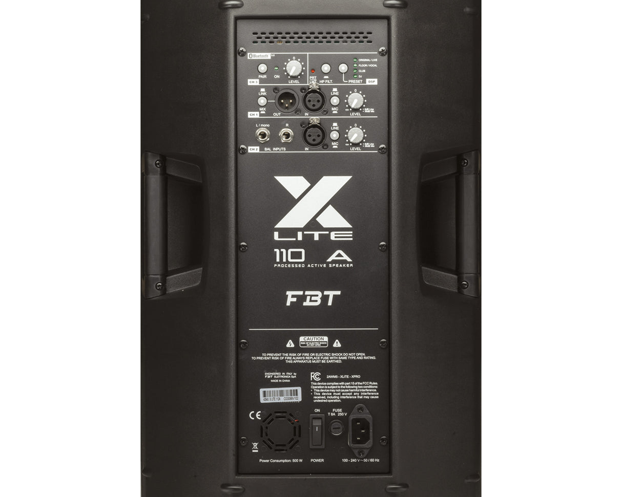 FBT X-LITE 110A CASSA ATTIVA BIAMPLIFICATA 10" 1500W - TechSoundSystem.com