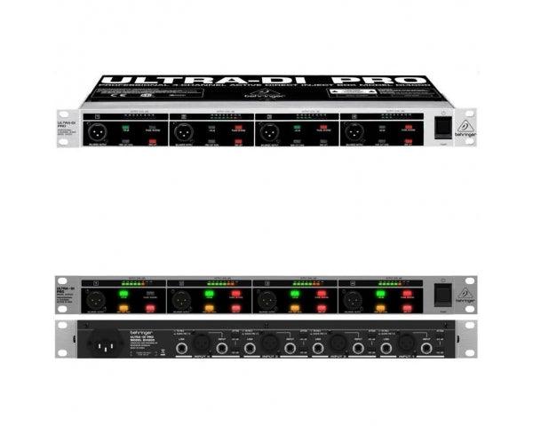 BEHRINGER DI4000-V2 DIRECT BOX ULTRA DI-BOX ATTIVA 4 CANALI UNA UNITA RACK CONVERTITORE SEGNALE JACK A XLR - TechSoundSystem.com
