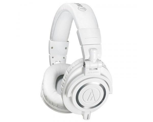AUDIO-TECHNICA ATH M50X-WH WHITE CUFFIA DINAMICA CHIUSA BIANCA PER MONITOR PIEGHEVOLE - TechSoundSystem.com