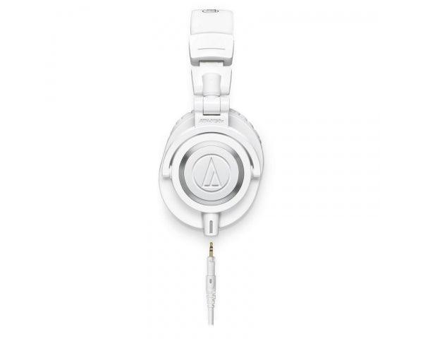 AUDIO-TECHNICA ATH M50X-WH WHITE CUFFIA DINAMICA CHIUSA BIANCA PER MONITOR PIEGHEVOLE - TechSoundSystem.com