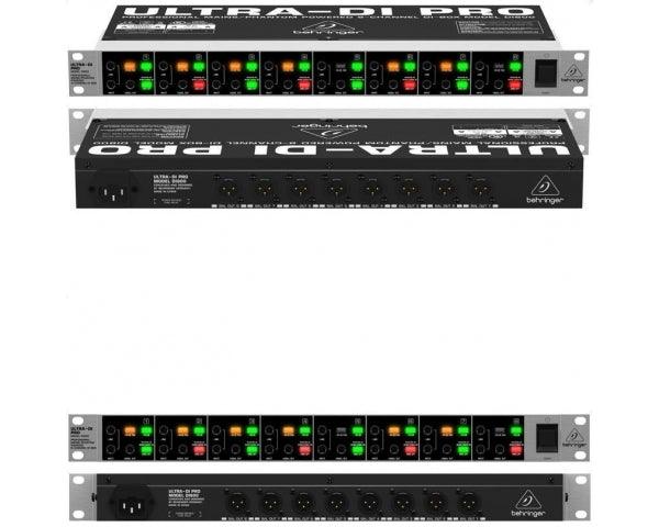 BEHRINGER DI800 ULTRA-DI-PRO DIRECT BOX ATTIVA 8 CANALI DI-BOX DI-800 AD UNA UNITA RACK - TechSoundSystem.com
