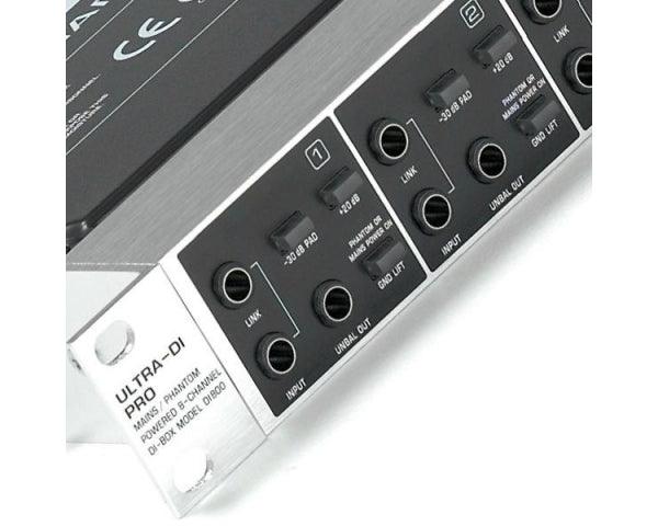 BEHRINGER DI800 ULTRA-DI-PRO DIRECT BOX ATTIVA 8 CANALI DI-BOX DI-800 AD UNA UNITA RACK - TechSoundSystem.com