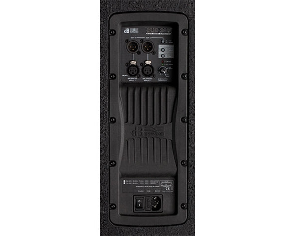 DB TECHNOLOGIES SUB 28D ATTIVO 400 WATT SUBWOOFER AMPLIFICATO WOOFER 8" FINALE CLASSE D - TechSoundSystem.com