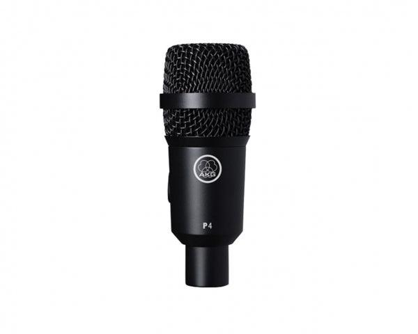 AKG P4 MICROFONO DINAMICO CARDIOIDE PER STRUMENTI FIATI PERCUSSIONI + SUPPORTO H440 + CUSTODIA - TechSoundSystem.com