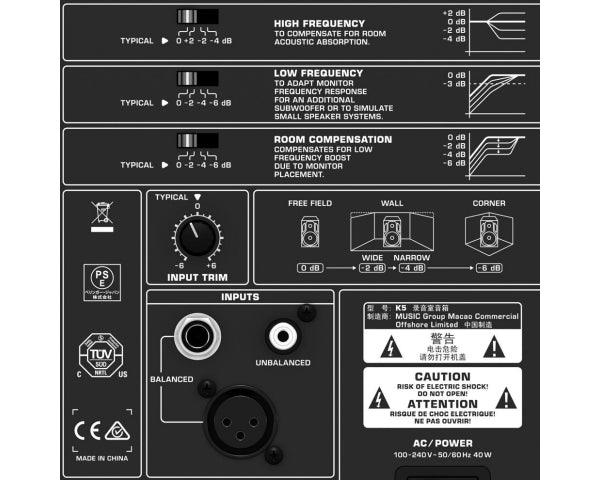 BEHRINGER NEKKST K8 STUDIO MONITOR BIAMPLIFICATO 150 WATT 8″+1″ KRK DESIGN - TechSoundSystem.com