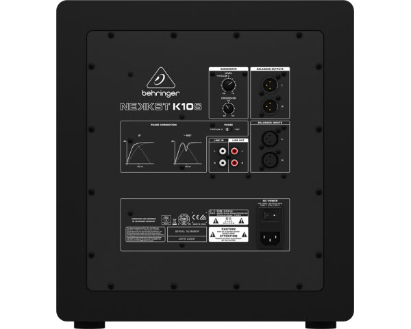 BEHRINGER NEKKST K10S SUBWOOFER ATTIVO 10" 180 WATT KRK DESIGN - TechSoundSystem.com