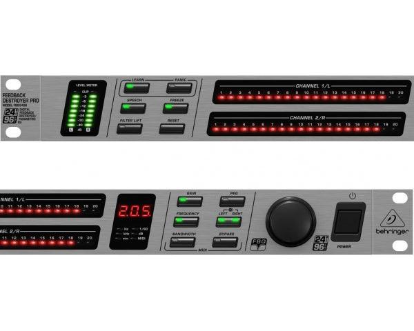 BEHRINGER FBQ2496 FEEDBACK DESTROYER PRO SOPPRESSORE EQUALIZZATORE PARAMETRICO - TechSoundSystem.com
