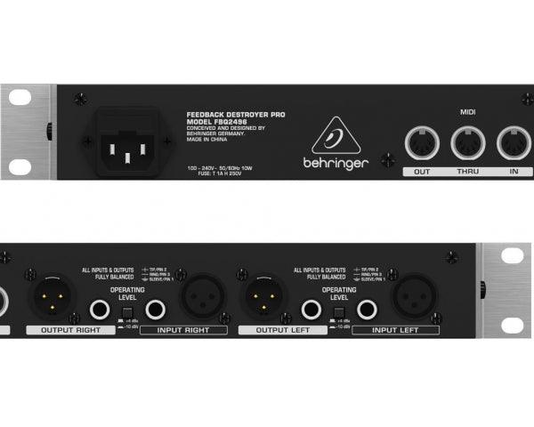 BEHRINGER FBQ2496 FEEDBACK DESTROYER PRO SOPPRESSORE EQUALIZZATORE PARAMETRICO - TechSoundSystem.com