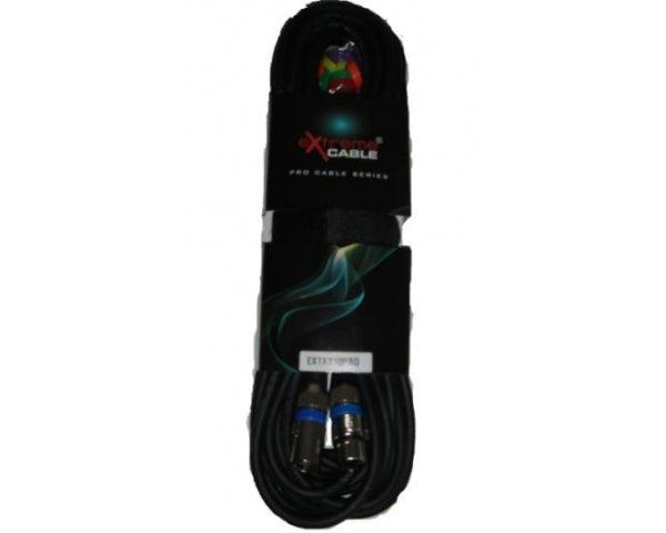 EXTREME CAVO MICROFONO/CASSE 10 METRI 1 CONNETTORE XLR MASCHIO 1 FEMMINA + STRAP + 12 ANELLINI CAVO MICROFONICO 6.5MM CONNETTORI SMONTABILI METALLO ANTISCIVOLO - TechSoundSystem.com