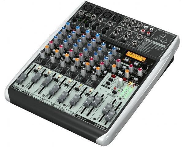 BEHRINGER XENYX QX1204-USB MIXER 12 INGRESSI 4 COMPRESSORI 2 BUS EFFETTI KLARK TEKNIK +48V WIRELESS READY - TechSoundSystem.com