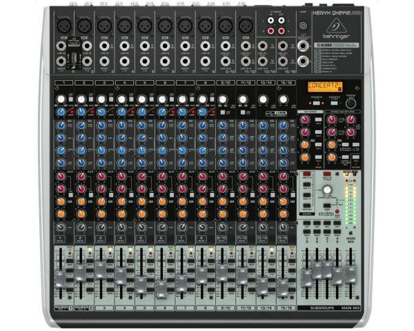 BEHRINGER XENYX QX2442USB MIXER 24 INGRESSI 8 COMPRESSORI EFFETTI KLARK TEKNIK WIRELESS READY INTERFACCIA AUDIO USB SOFTWARE - TechSoundSystem.com