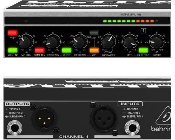BEHRINGER MIC2200-V.2 ULTRAGAIN-PRO PREAMPLIFICATORE VALVOLARE MICROFONICO LINEA - TechSoundSystem.com