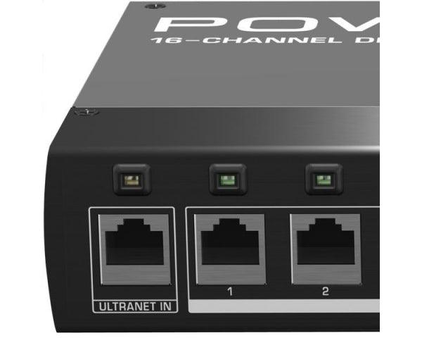 BEHRINGER P16D POWERPLAY ULTRANET DISTRIBUTORE DIGITALE 16 CANALI PER 48 P16 EX-DEMO - TechSoundSystem.com